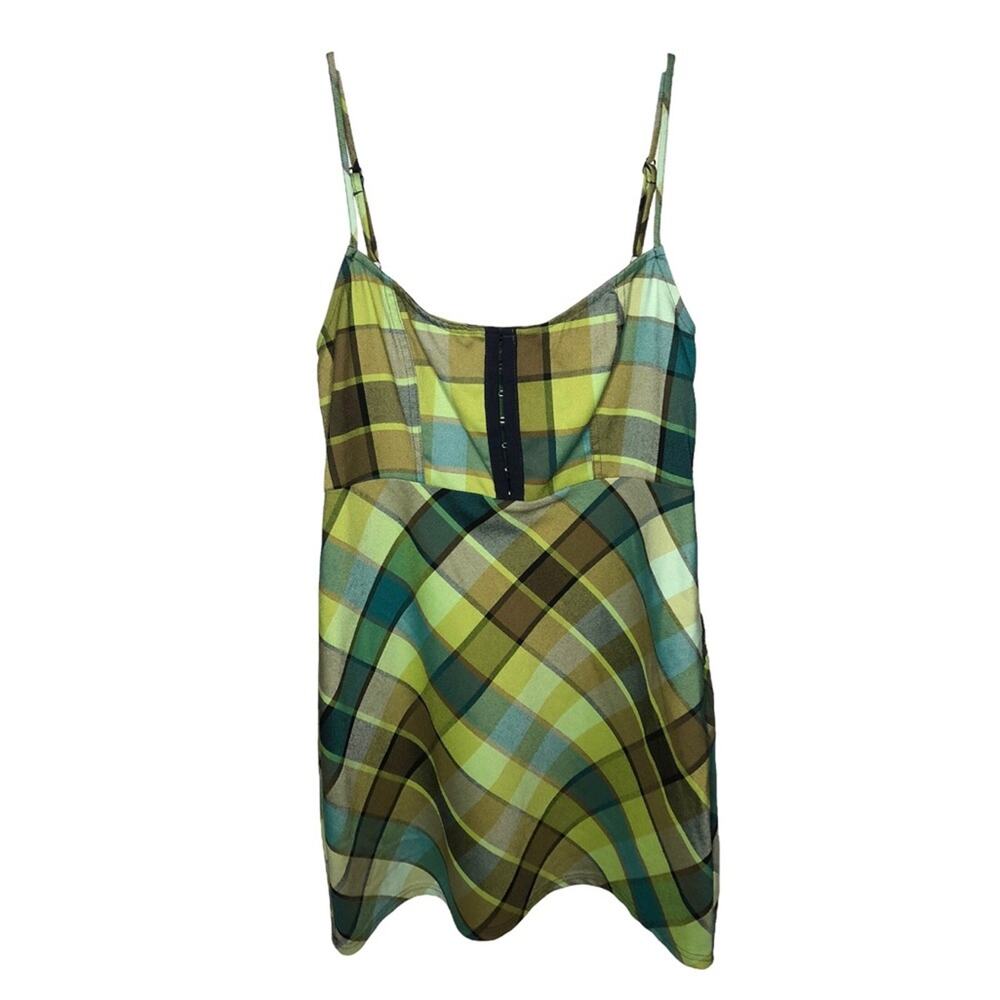Urban Outfitters Keya Plaid Hook and Eye Printed Dress Size Medium